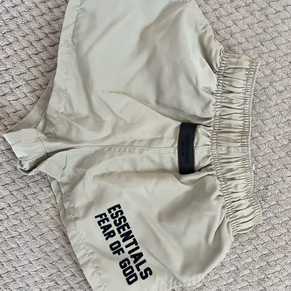 essentials fear of god toddler shorts